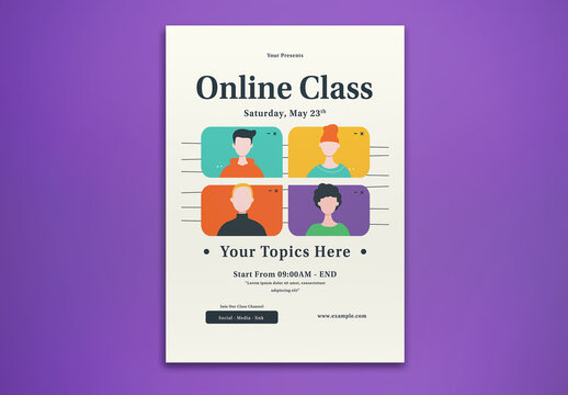 Online Class Flyer