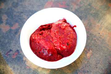 Himbeeren Nachspeise.