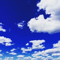 blue sky with clouds