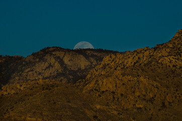 mountains in the night