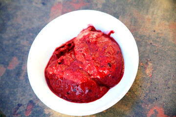 Himbeeren Nachspeise.