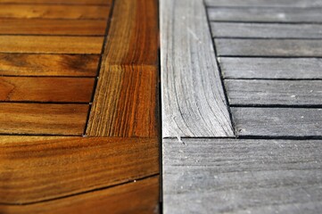 Holz mit und ohne Beschichtung