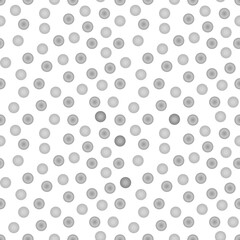 Simple Magic Geometric Seamless Vector Patterns. Simple Hand Drawn black and white Spots Isolated on a White Background. Funny Infantile Style Polka Dots Repeatable Design. Abstract Dotted Print.