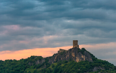 Obraz premium old castle on the hill