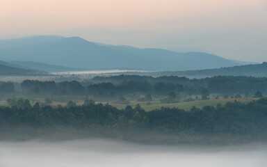 Fototapeta premium sunrise in the mountains