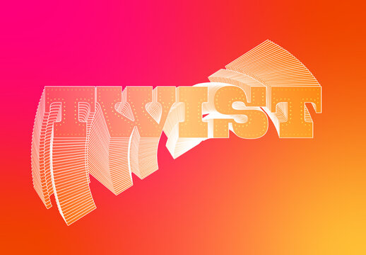 Twist Text Effect