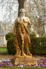 Estatua del dios Fauno en los jardines del príncipe de Aranjuez