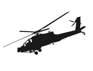 The black helicopter that was about to dive down