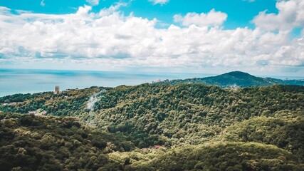 landscape with mountains