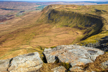 Ribblehead Viaduct and Simon Fell from Ingleborough