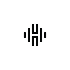 Fototapeta na wymiar initial H logo design