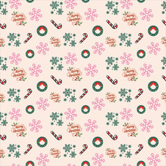 Christmas Celebration Seamless Pattern Design