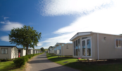West country static caravan site for a staycation - obrazy, fototapety, plakaty