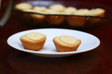 mini cheesecakes on a plate