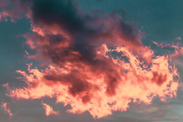 Red clouds