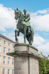 Christian X. Staue (equestrian statue of Christian X.) at Annæ Plads copenhagen Region Sjælland (Region Zealand) Denmark