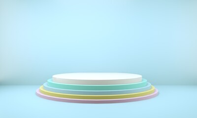 3d abstract background, mock up scene geometry shape podium for product display, 3d illustration.