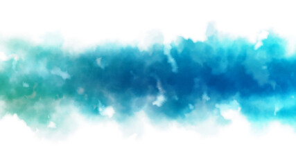 Naklejka premium 青の水彩の筆の跡、背景素材、テクスチャ