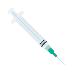 Fototapeta premium Vaccination Needle, Syringe Needle, Shot Needle, Drug Needle, Flu Shot, Vector Illustration Background