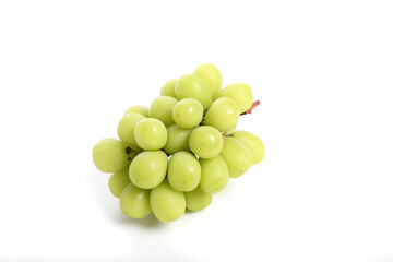 Green grape isolated in white background