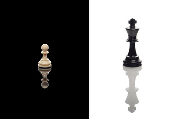 Chess Pawn dreaming of becoming a chess king