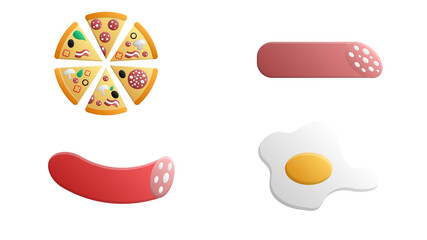 Cooking. Set for menu decoration. Hand drawn doodle Chef, Food and Kitchen utensils