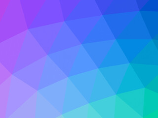 Triangular colorful gradient mesh, 3d pattern