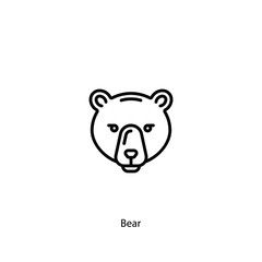 bear  icon vector sign symbol
