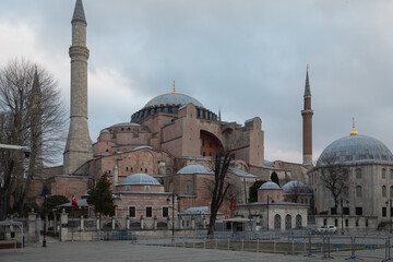 Hagia Sophia is located at the Sultanahmet square. It has high minarets and few large domes. The...
