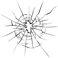 Broken glass.