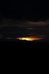 Fototapeta premium sunset over the lake