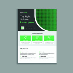 Business Promotion unique flyer template design