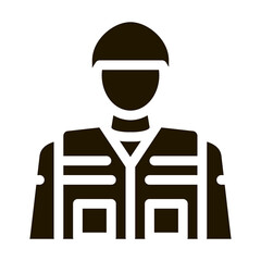 soldier profession glyph icon vector. soldier profession sign. isolated symbol illustration