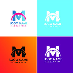 M letter logo Company logo 