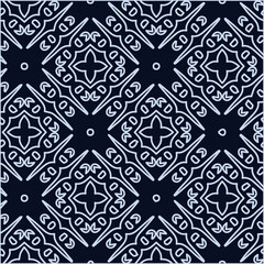  Geometric vector pattern with triangular elements. Seamless abstract ornament for wallpapers and backgrounds. Black and white colors. 