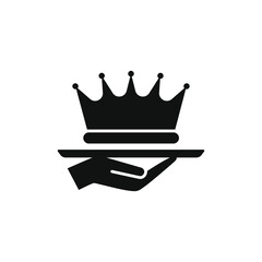 Exclusive service flat icon isolated on white background. Vector illustration