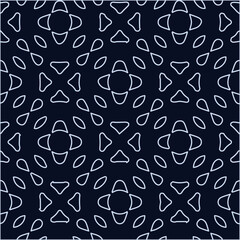 Geometric vector pattern with triangular elements. Seamless abstract ornament for wallpapers and backgrounds. Black and white colors.
