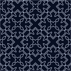 Geometric vector pattern with triangular elements. Seamless abstract ornament for wallpapers and backgrounds. Black and white colors.
