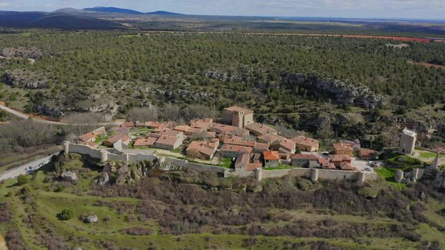 Medieval village of Catalnazor in Castile Leon Spain
