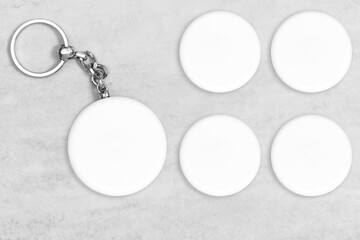 Keychain mockup to display design Key chain