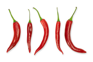 Chili pepper isolated on white background