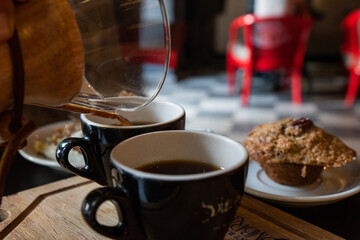 Chemex coffee at a cafe