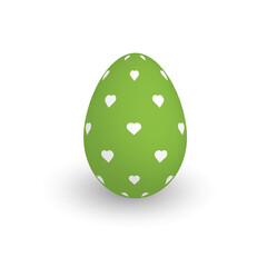 Fototapeta na wymiar Colorful 3D realistic Easter egg