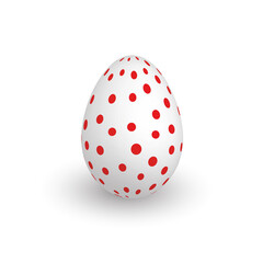 Colorful 3D realistic Easter egg