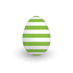 Colorful 3D realistic Easter egg