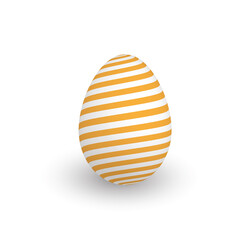 Colorful 3D realistic Easter egg