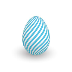 Colorful 3D realistic Easter egg