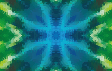 Fototapeta na wymiar Geometric design, Mosaic of a vector kaleidoscope, abstract Mosaic Background, colorful Futuristic Background, geometric Triangular Pattern. Mosaic texture. Stained glass effect. EPS 10 Vector.