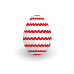 Colorful 3D realistic Easter egg