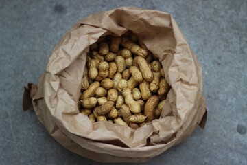 a bag of peanuts